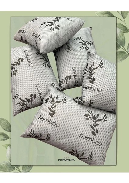 5'li Bamboo Gri Serisi Yastık Seti | 50X70 cm | Antialerjik Silikon Elyaf | Yıkanabilir 800 gr indirimleri