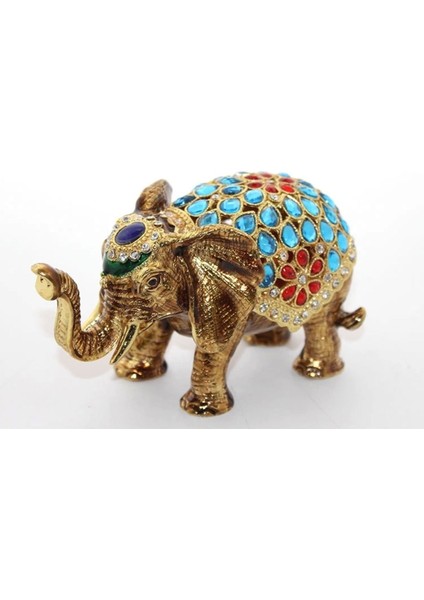 Swaroski Taşlı Tekli Fil Figürü