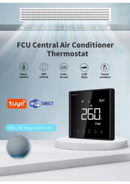 Vrf AE-669K Wifi Tuya Destekli IP30 Akıllı Klima Termostat Bağlantı Kiti fiyatları