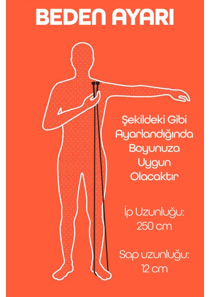 Basic Atlama Ipi Uzunluk Ayarlanabilir Atlama Sekme Ipi Jump Rope Kırmızı 515 fırsatları