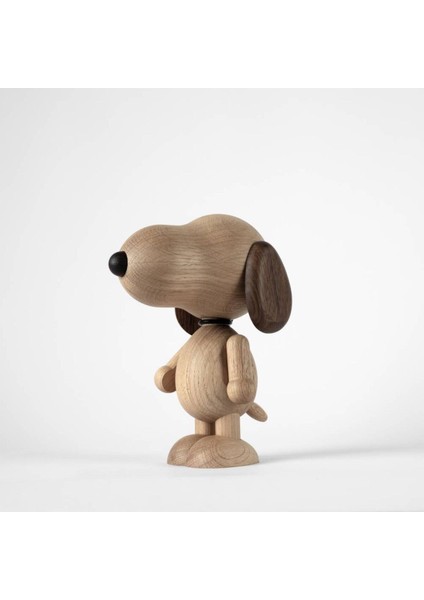 Boyhood Peanuts x Snoopy El Yapımı Doğal Füme Meşe Nostaljik Biblo Mıknatıslı Eklemli Ahşap Oyuncak