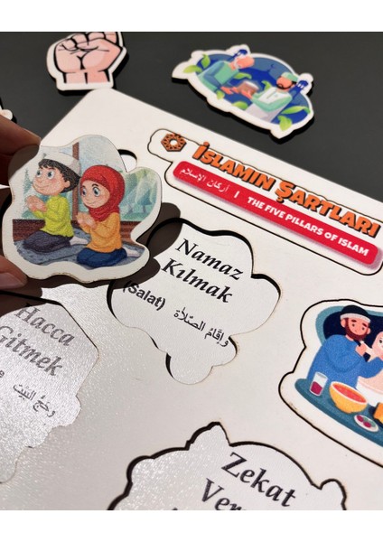 Çocuklar İçin Ayın Evreleri Ahşap Öğretici Set – Uzay Meraklılarına Eğlenceli Bilim fırsatları