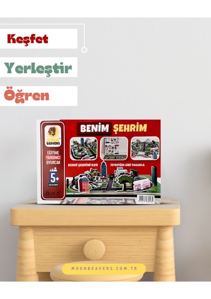Benim Şehrim Ahşap Eğitici Set – Çocuklar İçin Şehir Yaşamını ve Meslekleri Öğrenme Oyunu modelleri