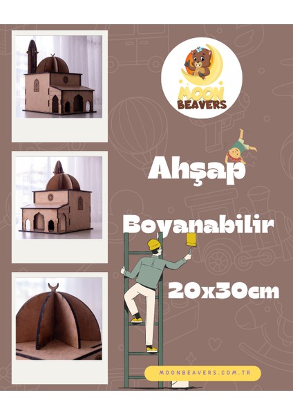 Demonte Camii Eğitici Ahşap Set – Çocuklar İçin Kur, Keşfet ve Ibadet Bilincini Geliştir fiyatları