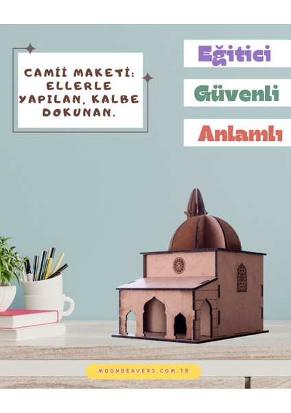 Demonte Camii Eğitici Ahşap Set – Çocuklar İçin Kur, Keşfet ve Ibadet Bilincini Geliştir modelleri