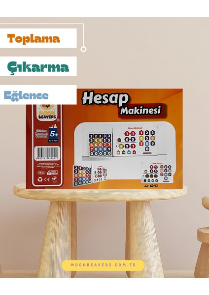 Çocuklar İçin Renkli Eğitici Ahşap Hesap Makinesi | Sayı ve Işlem Becerisi Geliştirici Set fiyatları