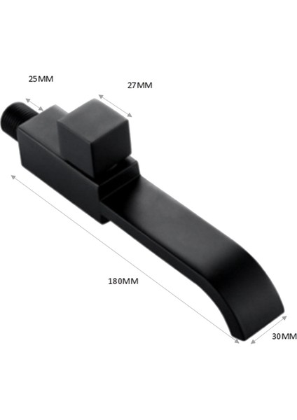 Banyo Lavabo Musluğu Duvara Monte Lavabo Lavabo Musluğu Banyo Aksesuarları Banyo Muslukları Siyah (Yurt Dışından) fırsatları