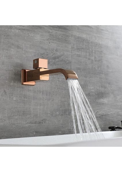 Banyo Lavabo Musluğu Duvara Monte Lavabo Lavabo Musluğu Banyo Aksesuarları Banyo Muslukları Siyah (Yurt Dışından) indirimleri