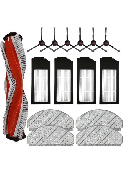 C12 Robot Süpürge, Ana Fırça, Yan Fırça, Hepa Filtre ve Paspas Pedi Için Yedek Aksesuar Seti (Yurt Dışından) fiyatları