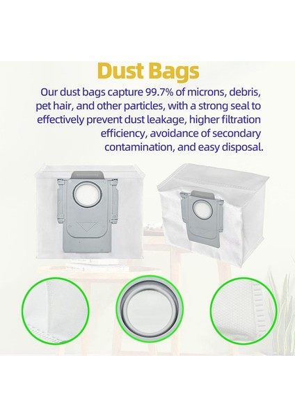 /+/ Max+/ Robot Süpürge Ana Yan Fırça Hepa Filtre Paspas Bezi Toz Torbaları Yedek Parçaları (Yurt Dışından) modelleri