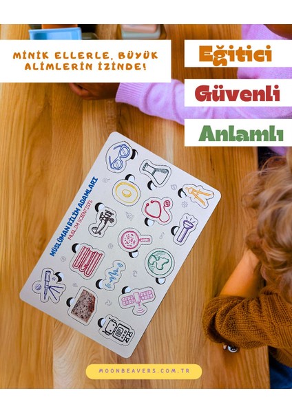 Çocuklar İçin Müslüman Bilim Insanları Ahşap Eğitim Seti | Minik Kaşiflere Ilham Veren Büyük Zihinler fiyatları