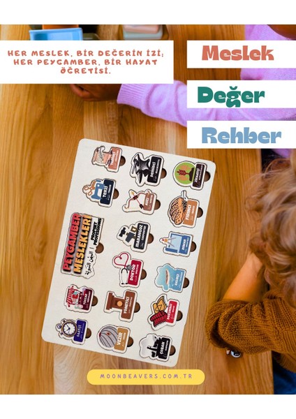 Çocuklar İçin Peygamberlerin Mesleklerini Öğreten Eğitici Ahşap Ahşap Set | Manevi ve Ahlaki Gelişim İçin Harika Bir Seçim fiyatları
