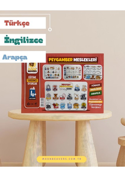 Çocuklar İçin Peygamberlerin Mesleklerini Öğreten Eğitici Ahşap Ahşap Set | Manevi ve Ahlaki Gelişim İçin Harika Bir Seçim modelleri