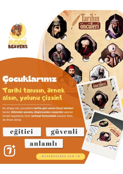 Çocuklar İçin Ahşap "tarihin Öncüleri" Eğitici Puzzle | Bilim, Sanat ve Keşif Yolculuğu