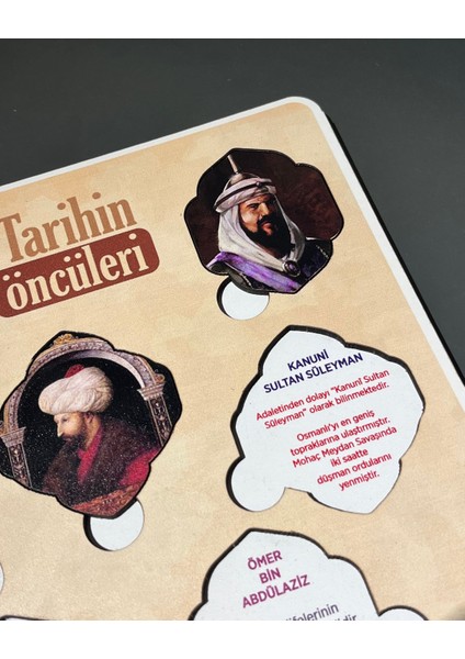 Çocuklar İçin Ahşap "tarihin Öncüleri" Eğitici Puzzle | Bilim, Sanat ve Keşif Yolculuğu indirimleri