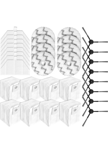 Eva SDJ06RM Robot Süpürge Yedek Parçaları Aksesuarları Yan Fırça Filtresi Paspas Bezi Toz Torbası (Yurt Dışından) fiyatları