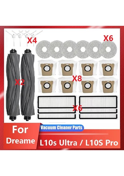 L10S Ultra / L10S Pro Robot Süpürge Aksesuarları Süpürge Torbaları Paspas Filtresi Süpürge Yedek Parçaları (Yurt Dışından) fiyatları