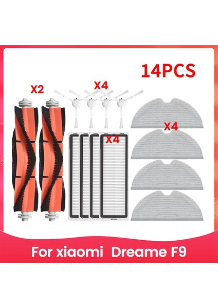 1c 1t Mi F9 Robot Süpürge Paspas Hepa Filtre Ana Yan Fırça Paspas Bezi Elektrikli Süpürge Aksesuarları (Yurt Dışından) modelleri