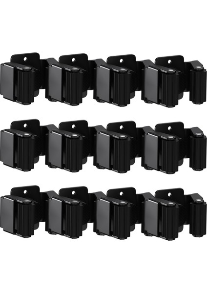 12 Parça Süpürge ve Paspas Askısı, Ağır Hizmet Tipi Bahçe Alet Düzenleyici Rafı Tırmık ve Kürek Sapı, Paslanmaz Çelik Paspas Askısı (Yurt Dışından)