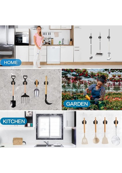 12 Parça Süpürge ve Paspas Askısı, Ağır Hizmet Tipi Bahçe Alet Düzenleyici Rafı Tırmık ve Kürek Sapı, Paslanmaz Çelik Paspas Askısı (Yurt Dışından) indirimleri