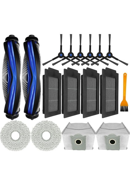 T50 Pro Robot Süpürge Parçaları Için Ana Fırça Hepa Filtreleri, Yan Fırça Toz Torbası, Paspas Bezleri (Yurt Dışından) indirimleri