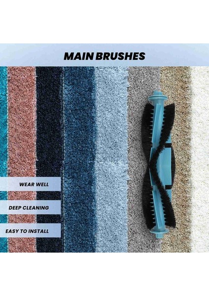 D10 Ana Yan Fırça Hepa Filtre Paspas Bezi Aksesuarları Yedek Parçaları (Yurt Dışından) modelleri