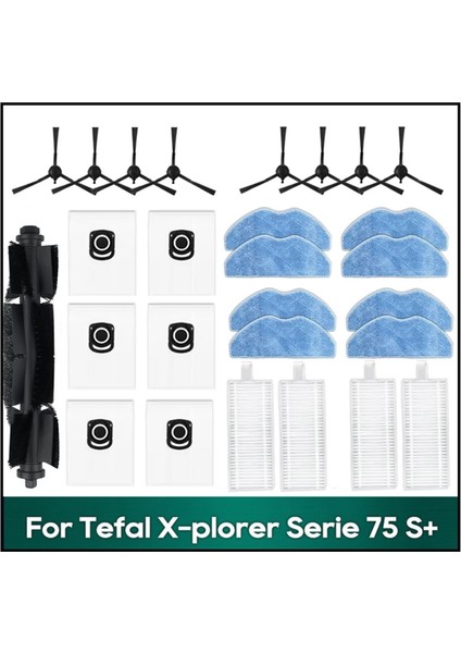 X-Plorer Serie 75 S+ RG8597 Elektrikli Süpürge Aksesuarları Için 27 Parça Ana Silindir Yan Fırça Hepa Filtre Paspas Bezi Toz Torbası (Yurt Dışından) fiyatları
