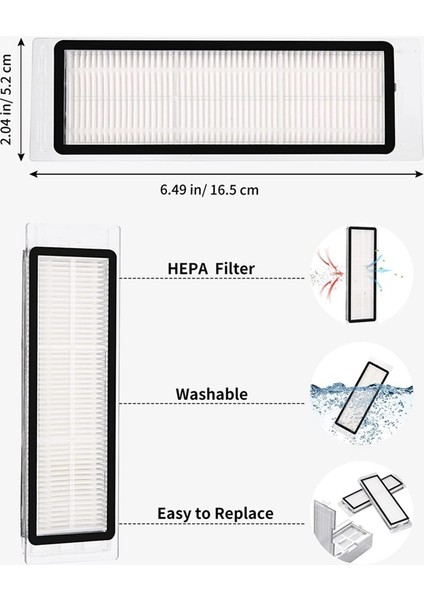 S5 Max S6 Pure S6 Maxv Elektrikli Süpürge Yedek Parçaları Ana Yan Fırça Hepa Filtre Paspas Bezi Aksesuarları (Yurt Dışından) fırsatları