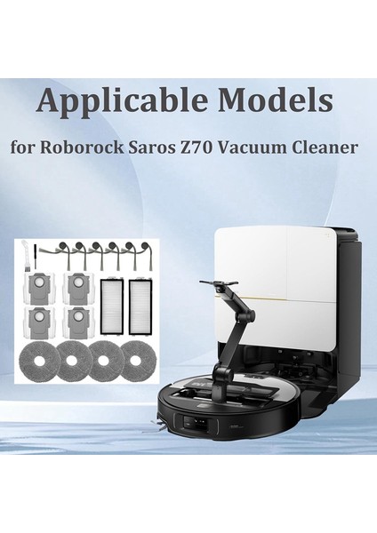 Saros Z70 Elektrikli Süpürge Yan Fırça Hepa Filtre Paspas Bezi Toz Torbası Aksesuar Seti (Yurt Dışından) modelleri