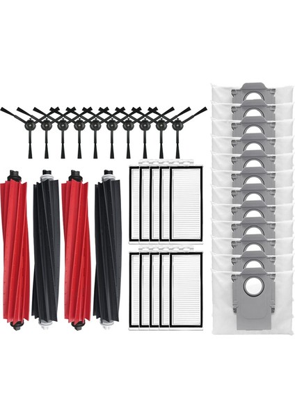 Q5 Max+ Duoroller+ Robot Süpürge Aksesuarları Ana Yan Fırça Hepa Filtre Paspas Bezi Toz Torbası Parçaları (Yurt Dışından) modelleri