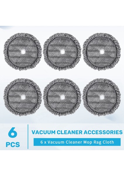 A9 Buharlı Paspas Bezi, Elektrikli Süpürge Robotu, Paspas Makinesi, Temizleme Bezi Yedek Parçaları Için 6 Adet Yedek Paspas Pedi ve Bezi (Yurt Dışından) indirimleri