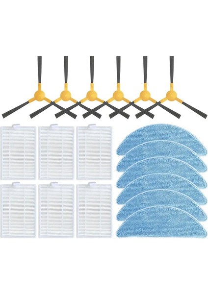 Robomate Visual 360+ / R100 Hepa Filtre Paspas Bezleri Bez Robot Süpürgeler Temizleyici Yedek Aksesuar Parçaları Için Uygundur (Yurt Dışından) modelleri