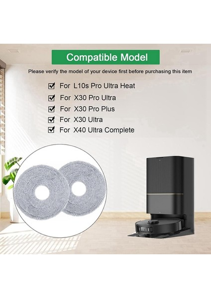 X30 ULTR/X40 ULTRA/X50 Ultra Paspas Bezi Parçaları L10S Pro Ultra Heat / L20 Ultra Paspas Pedi Aksesuarları (Yurt Dışından) modelleri