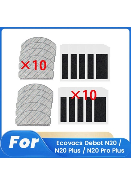Debot N20 / N20 Plus / N20 Süpürme Robotu Aksesuarları Temizleyici Parçalarının Değiştirilmesi Için 20 Adet (Yurt Dışından) fiyatları