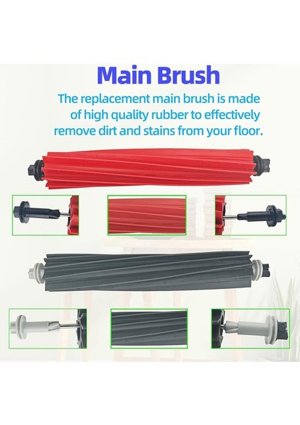 Q5 Pro/q5 Pro+/q8 Max/q8 Max+ Robot Süpürge Ana Yan Fırça Hepa Filtre Paspas Bezi Toz Torbaları (Yurt Dışından) indirimleri