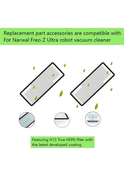 Freo Z Ultra Elektrikli Süpürge Aksesuarları Için 14 Parça Silindir Yan Fırça Hepa Filtre Paspas Pedi Toz Torbası Yedek Kitleri (Yurt Dışından) modelleri