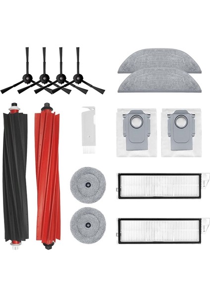 S8 Maxv Ultra Robot Süpürge Aksesuarları Yedek Parçaları Ana Yan Fırça Hepa Filtre Paspas Torbaları (Yurt Dışından) fiyatları