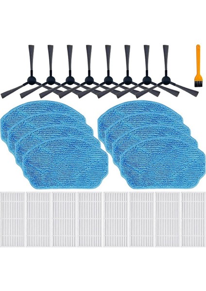 Gttvo BR150/BR151 Manvıns G20 Için 2'si 1 Arada Robot Süpürge Paspas Pedleri Hepa Filtreleri Yan Fırça Yedek Parçaları (Yurt Dışından) fiyatları