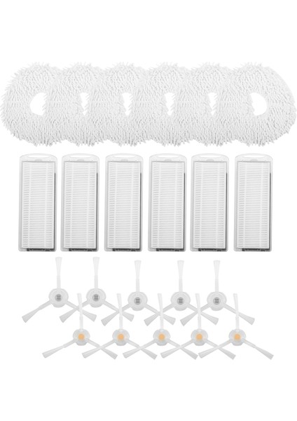 22 Adet T10 Süpürme Robotu Aksesuarları Yan Fırça Filtre Ekran Bez Paspas Bezi Için Uygundur (Yurt Dışından) fiyatları