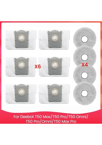 T50 Max T50 Pro T50 Omni T50 Pro Omni T50 Elektrikli Süpürge Paspas Pedleri Toz Torbaları Için Aksesuar Kiti (Yurt Dışından) fiyatları