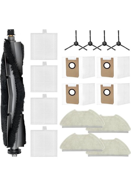 T20 Robot Süpürge Ana Yan Fırça Hepa Filtre Paspas Pedleri Toz Torbaları Yedek Parçaları (Yurt Dışından) fiyatları