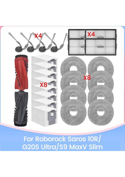 Saros 10R/G20S Ultra/s9 Maxv Slim Yedek Parçaları Vakum Fırçası Hepa Filtre Paspas Bezi Toz Torbası (Yurt Dışından) fiyatları