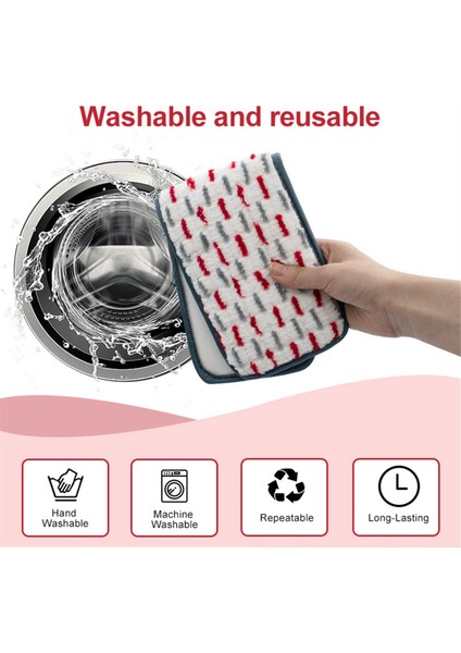 Adet Powermop Yedek Mikrofiber Paspas Kalınlaştırılmış Pedleri Için Yeniden Kullanılabilir Paspas Pedleri Sert Ahşap Zeminler Için Yedekler-C (Yurt Dışından) modelleri