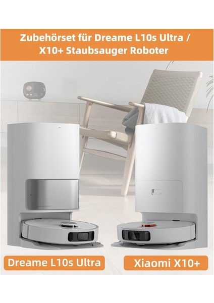 L10S Ultra / L10 Ultra / X10+ Elektrikli Süpürge Robotu Ana Yan Fırçalar Paspas Pedleri Hepa Filtreleri Yedek Parçaları (Yurt Dışından) fırsatları