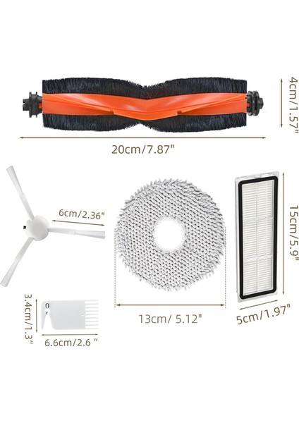 L10S Ultra / L10 Ultra / X10+ Elektrikli Süpürge Robotu Ana Yan Fırçalar Paspas Pedleri Hepa Filtreleri Yedek Parçaları (Yurt Dışından) indirimleri