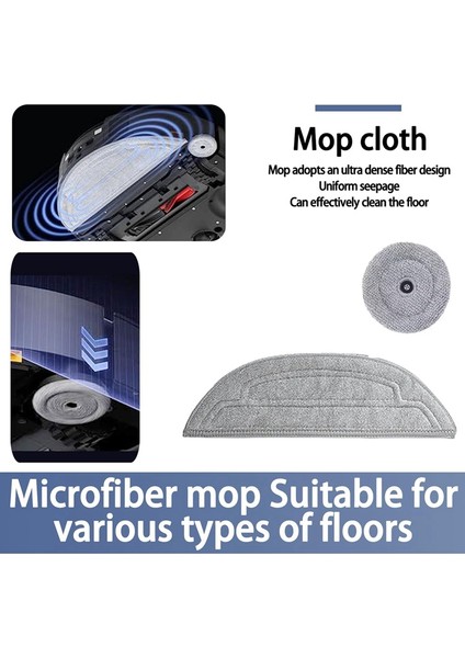 Saros 10 / G30 Robot Süpürge Için Yedek Paspas Bezi Pedleri Yeniden Kullanılabilir Yıkanabilir Paspas Pedi Aksesuarları (Yurt Dışından) indirimleri