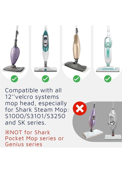 Buharlı Paspas S3101 S3102 S3250 S3251 Yıkanabilir Yeniden Kullanılabilir Paspas Pedleri Için 10 Adet Mikrofiber Buharlı Paspas Yedek Pedleri (Yurt Dışından) modelleri