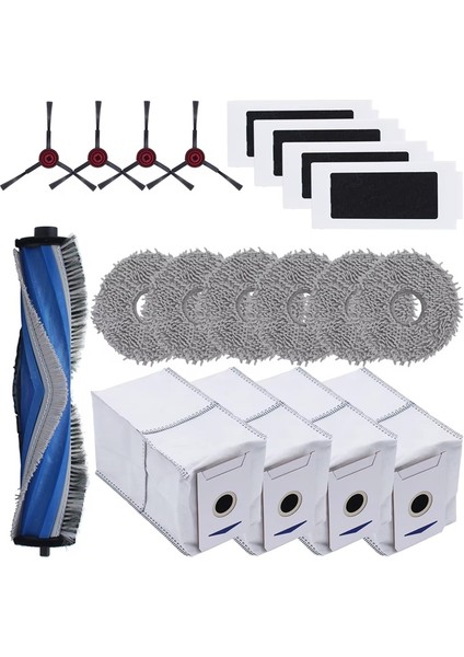 T30 Omni Robot Süpürge Aksesuarları Silindir Fırça Yan Fırça Filtre Toz Torbası Paspas Bezi (Yurt Dışından) fiyatları