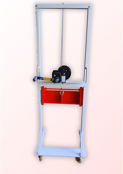 Manuel Forklift 100 kg Kapasiteli El Forklift, 150 cm Kaldırma Yüksekliği, Vinçli Istif Makinesi