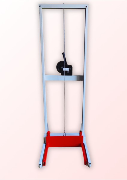 Manuel Forklift 100 kg Kapasiteli El Forklift, 150 cm Kaldırma Yüksekliği, Vinçli Istif Makinesi